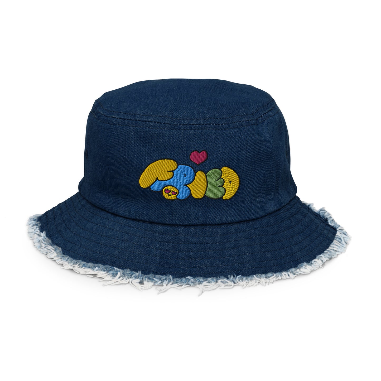 FRIED<3 Distressed Bucket Hat