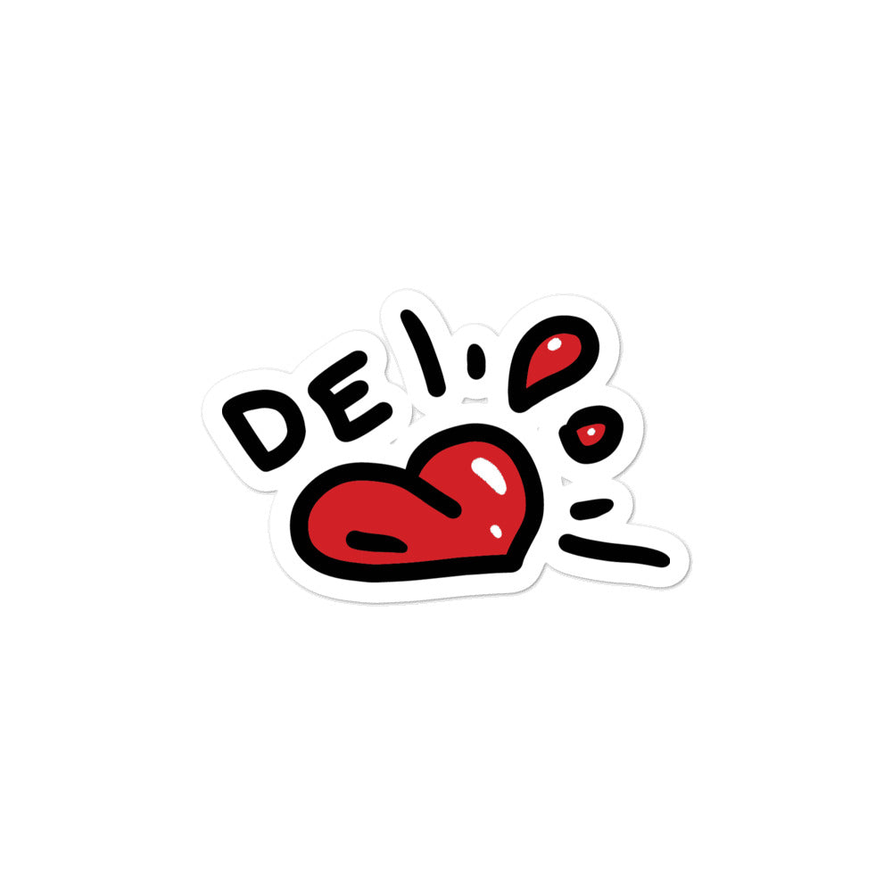 DE<3 sticker