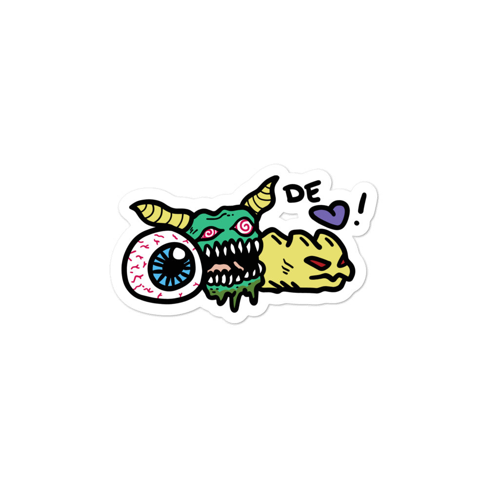 DE<3 Monsters sticker