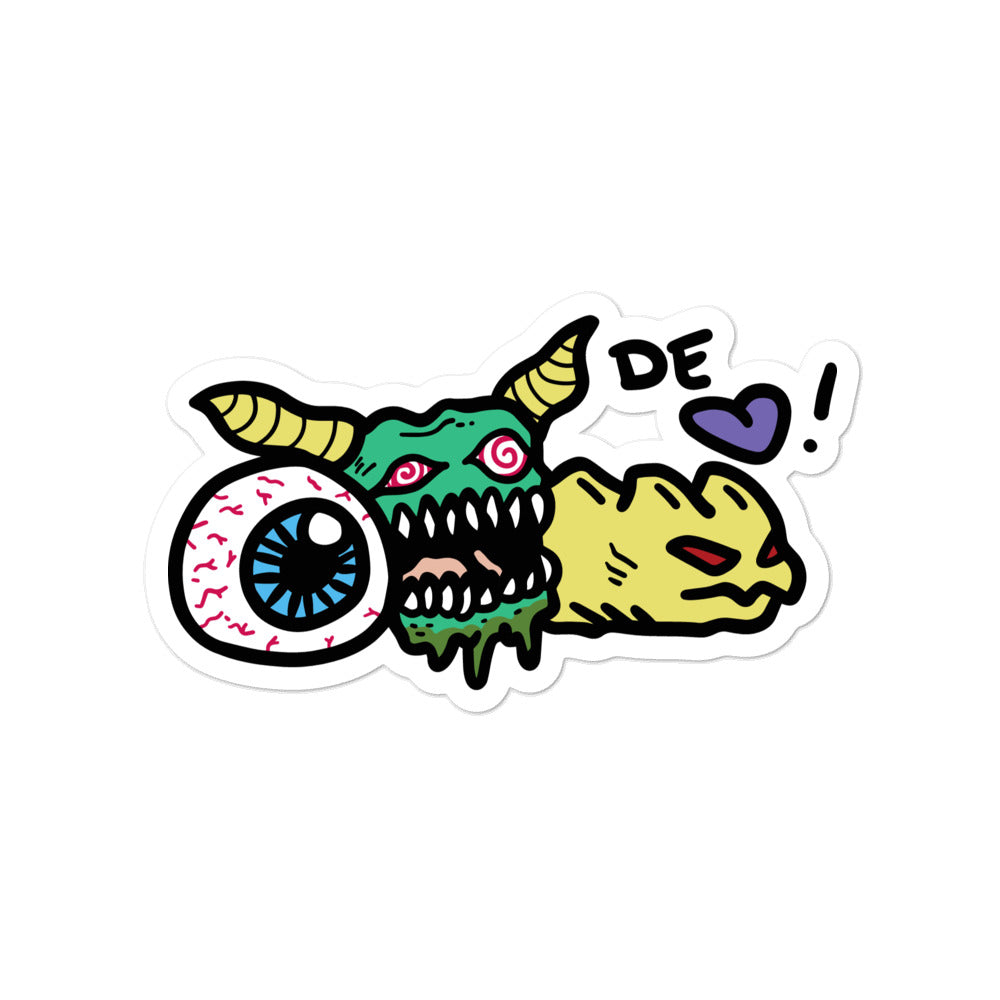 DE<3 Monsters sticker