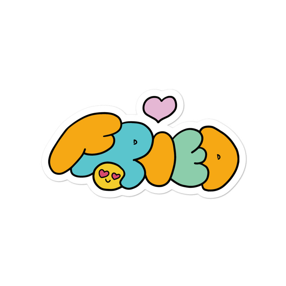 FRIED<3 sticker