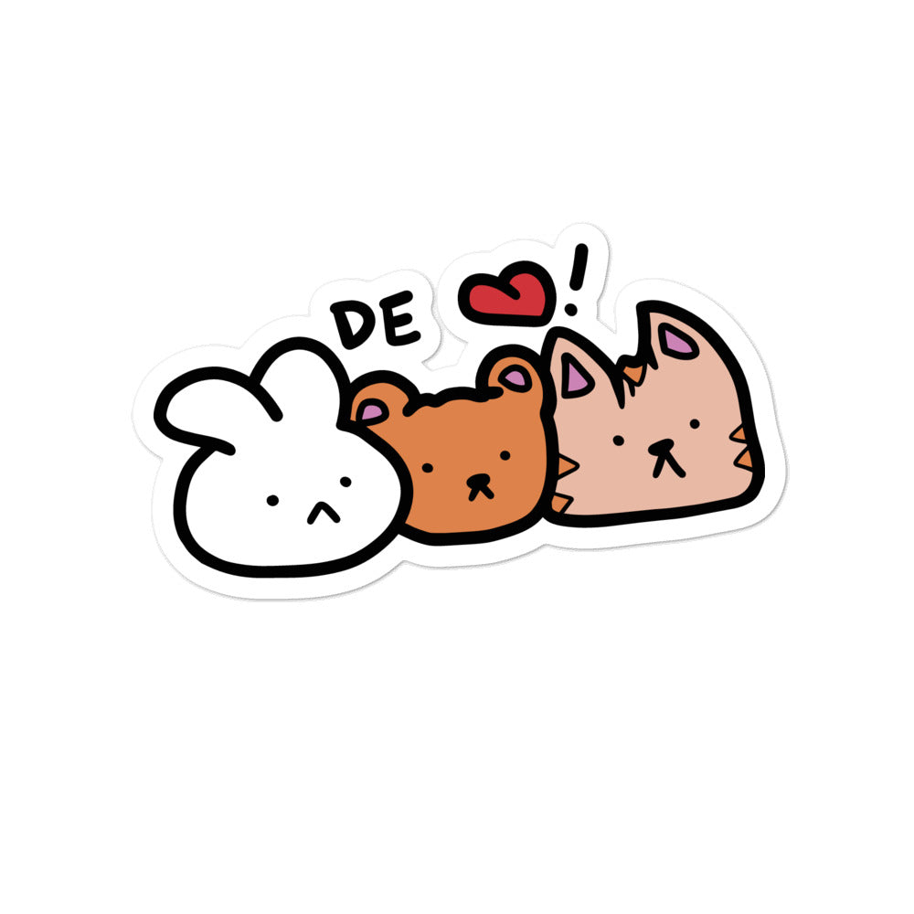 DE<3 Animal Pals sticker