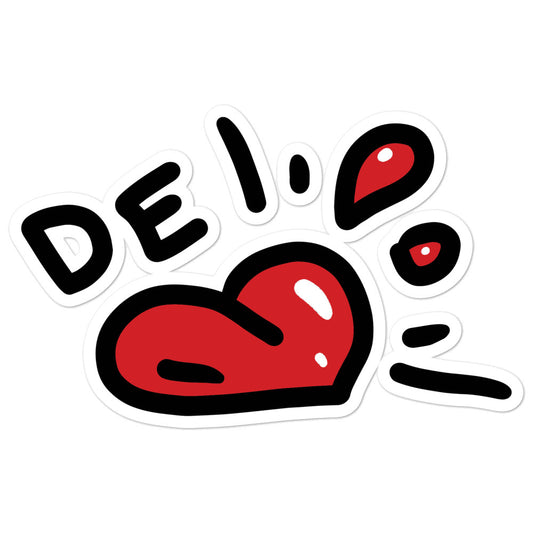 DE<3 sticker