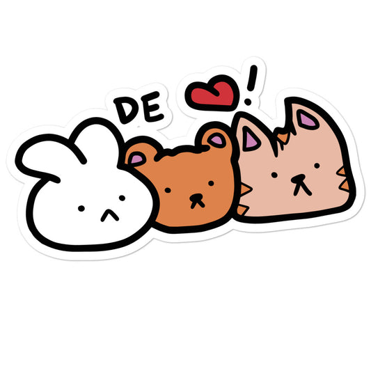 DE<3 Animal Pals sticker