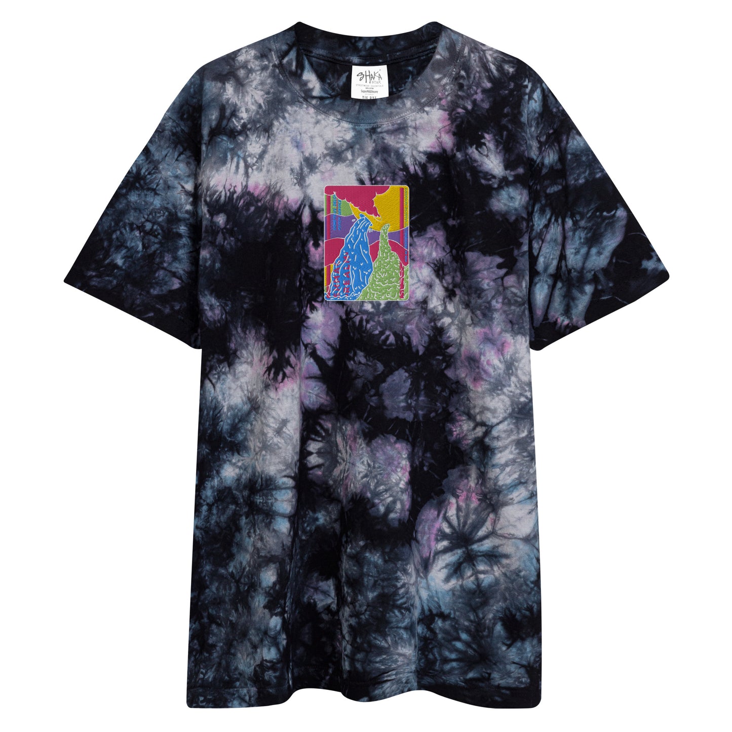 Shmack Trip Embroidered tie-dye T-Shirt