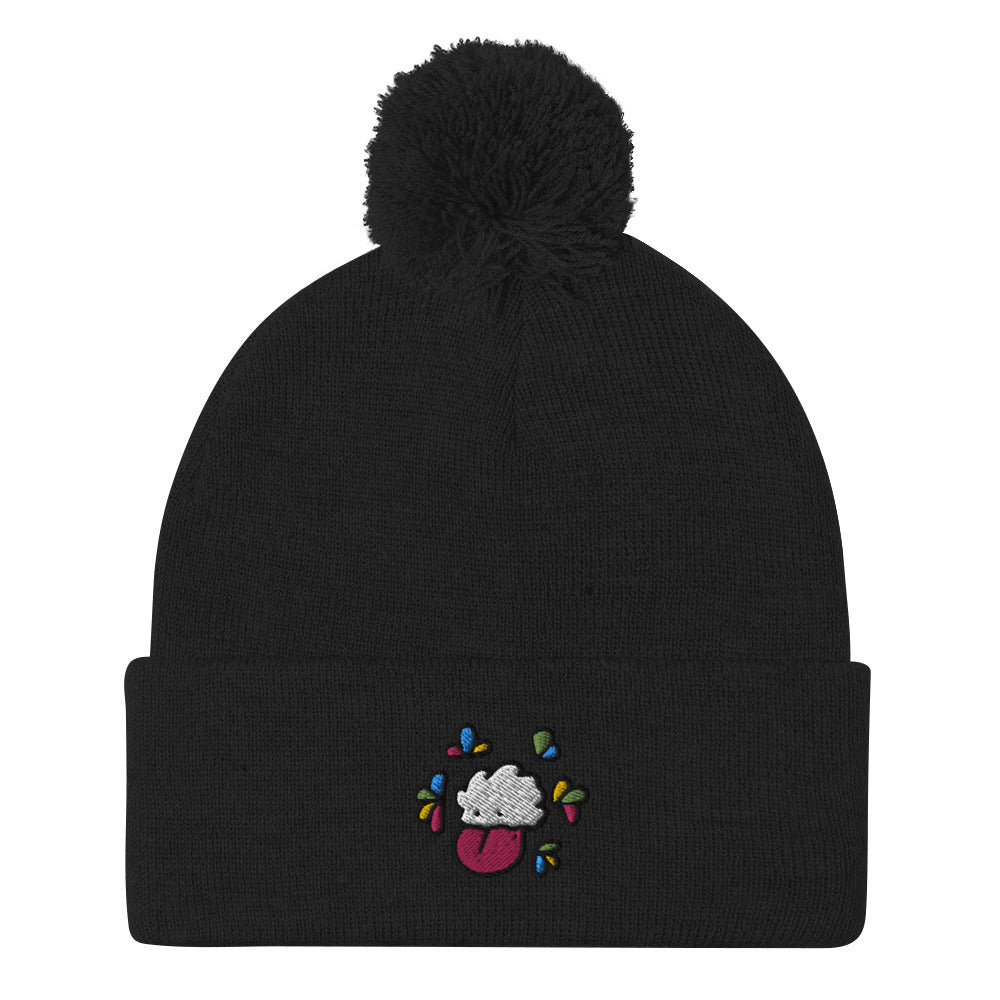 Cloudy Pom-Pom Beanie