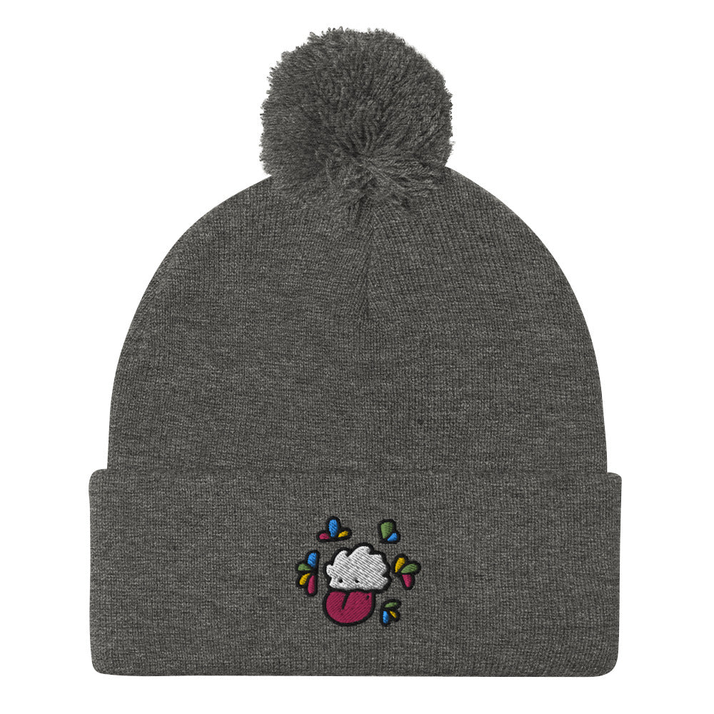 Cloudy Pom-Pom Beanie