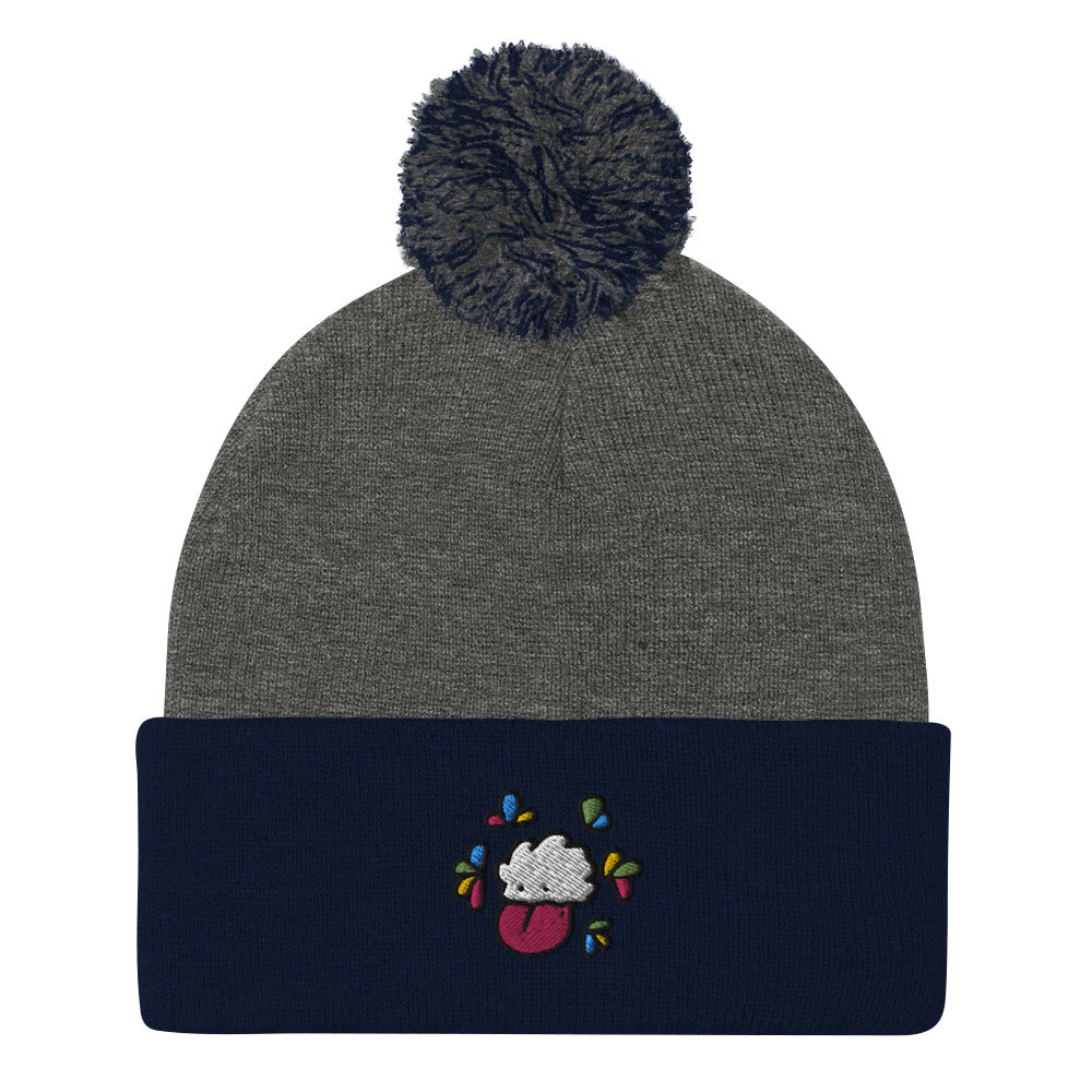 Cloudy Pom-Pom Beanie