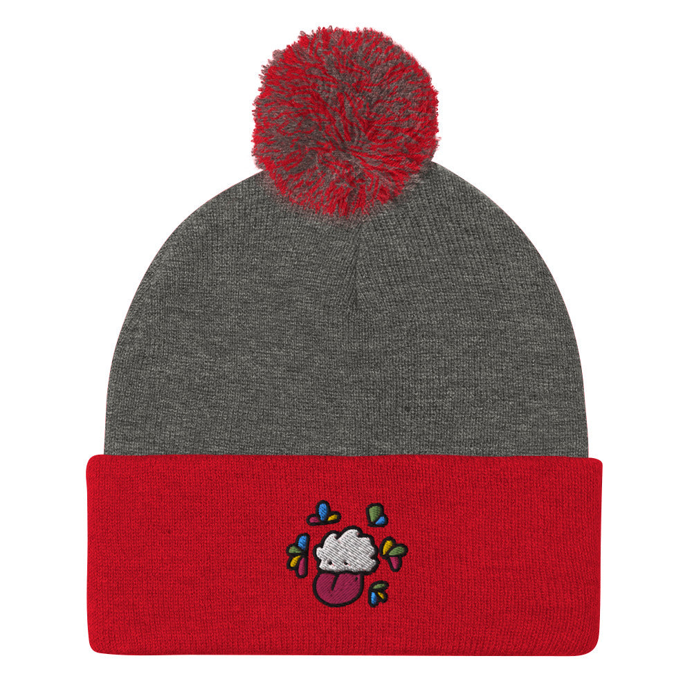 Cloudy Pom-Pom Beanie