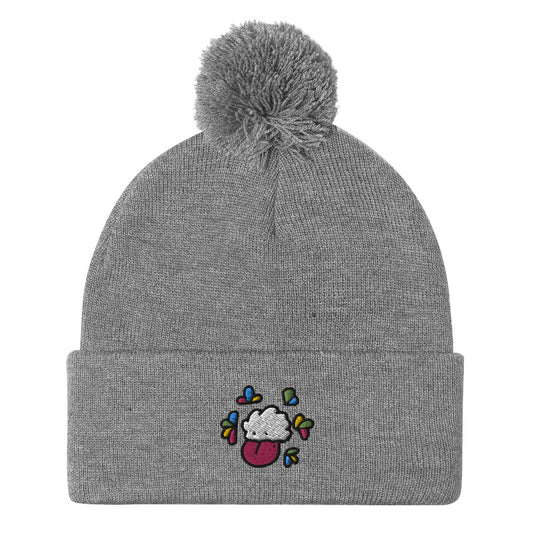 Cloudy Pom-Pom Beanie