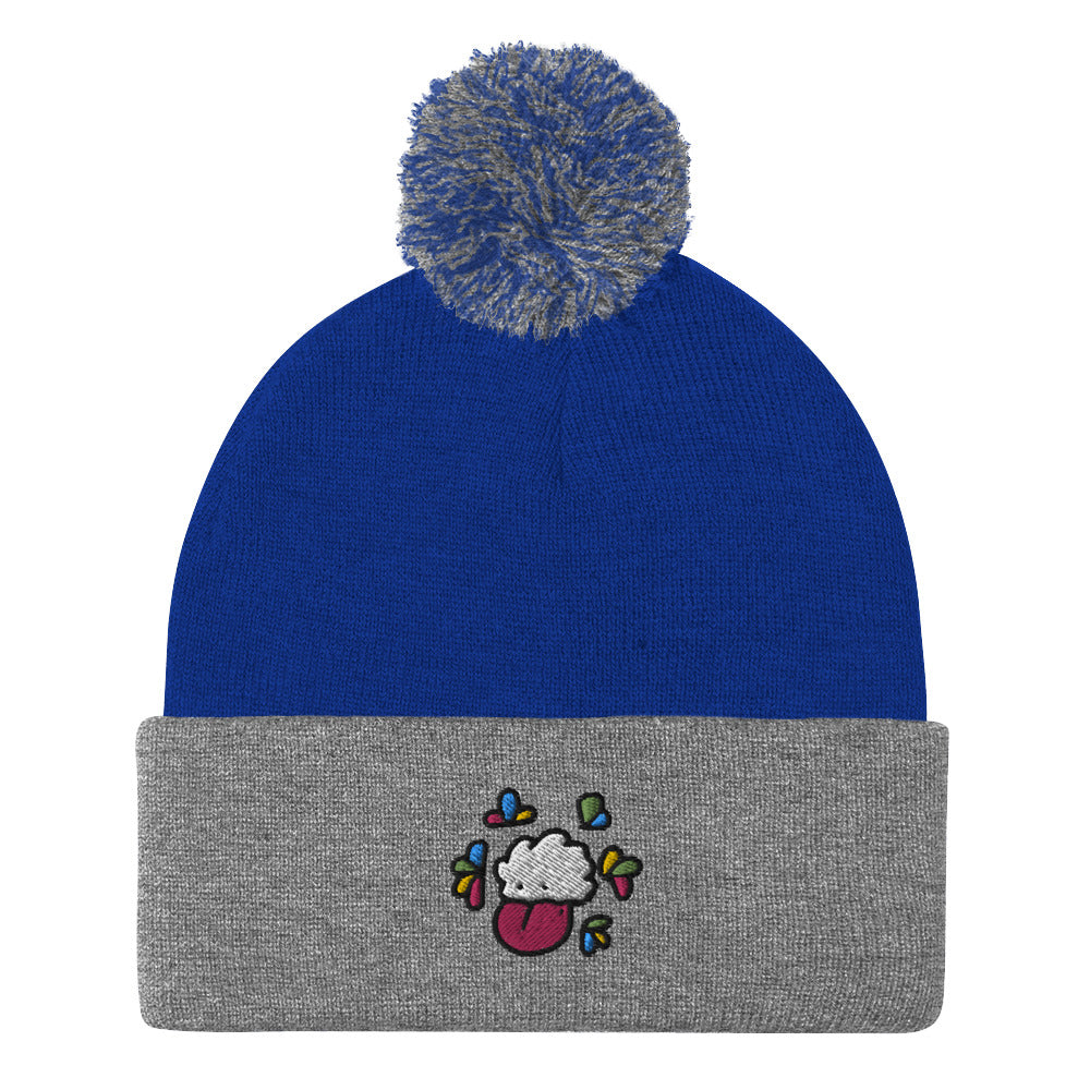 Cloudy Pom-Pom Beanie