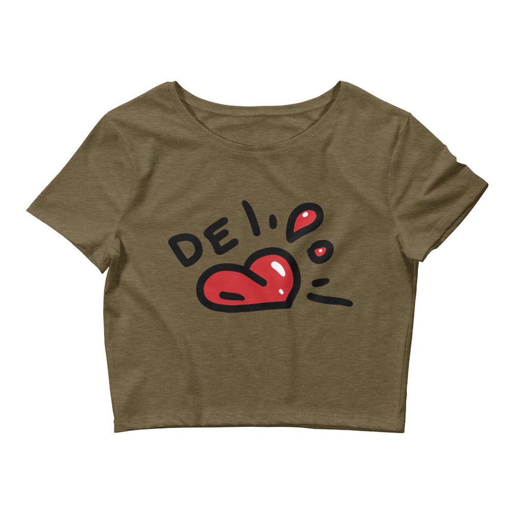 DE<3 Crop Tee